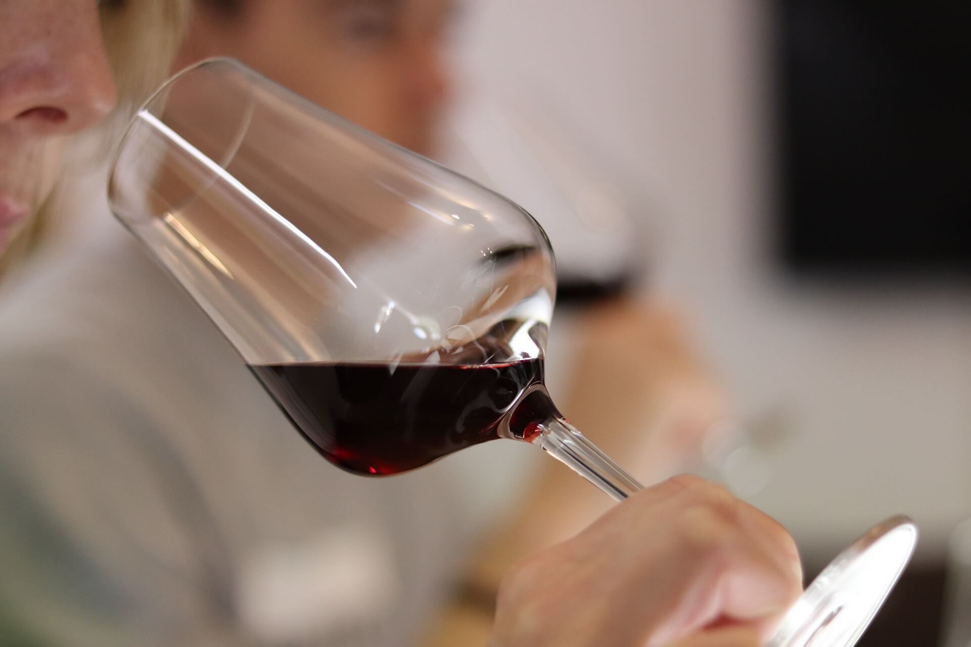 Lors des cours d'oenologie à Sensation Vin, vous regardez, sentez et goûtez le vin.